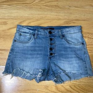 STS Blue Kate High Rise Botton Fly Short Shorts  Size 28